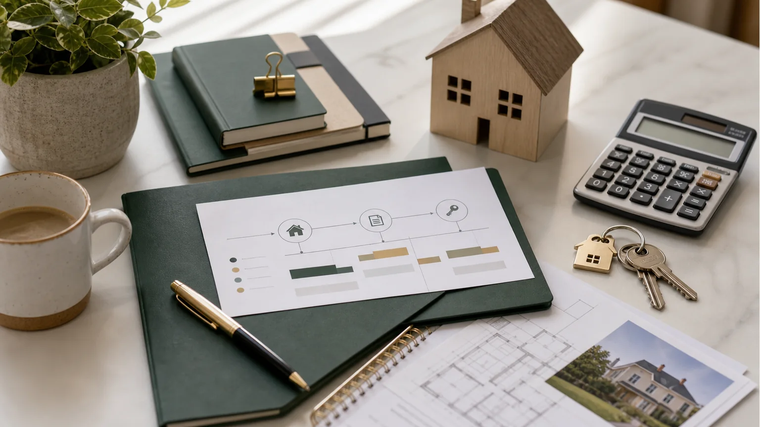 Acheteurs préparant un plan de financement immobilier avec un conseiller pour un prêt à taux zéro